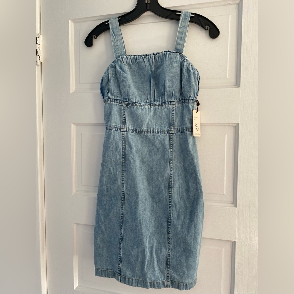 NWT Sincerely Jules Light Blue Denim Dress- size XS